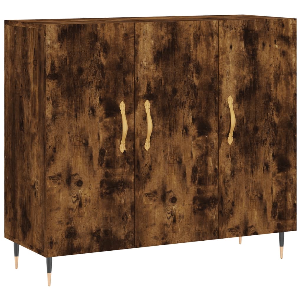 Byrå Rökfärgad Ek 90x34x80 cm