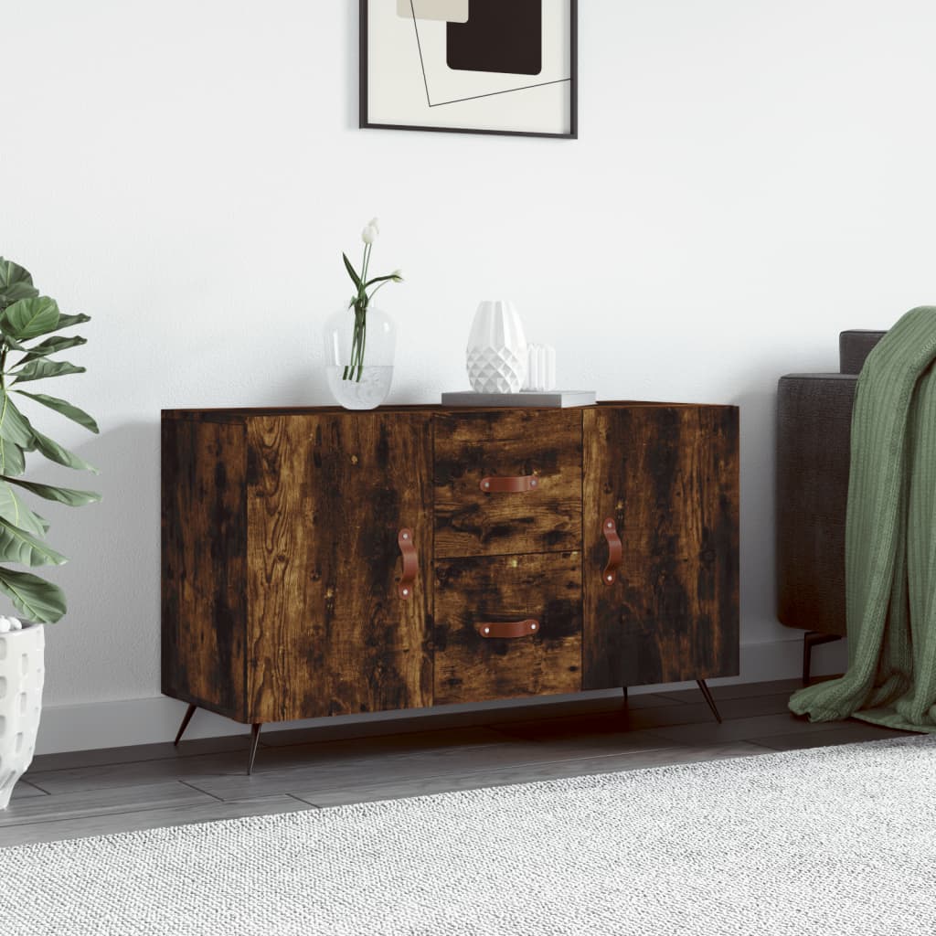 Byrå Rökfärgad Ek 100x36x60 cm