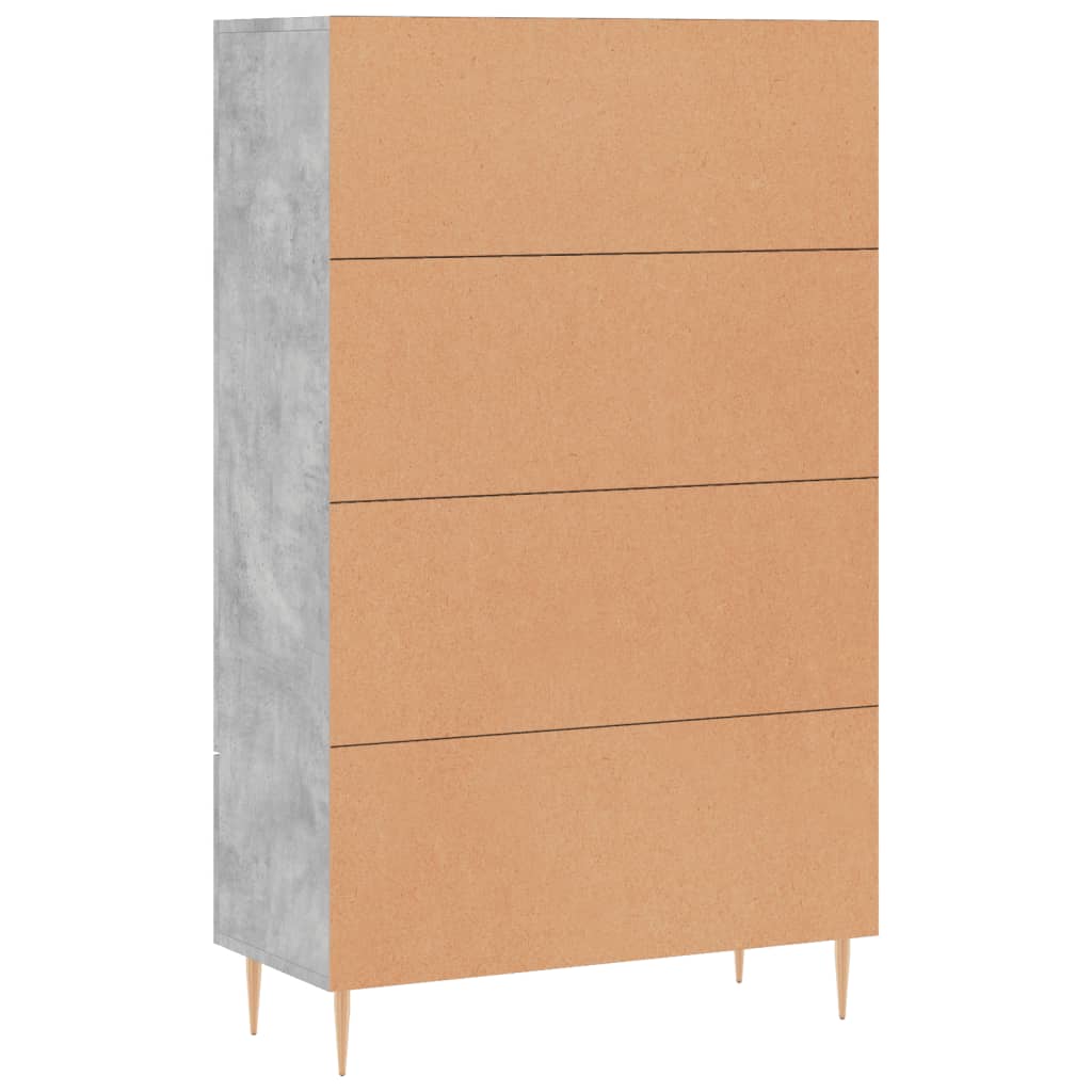 Skåp Betonggrå 69,5x31x115 cm