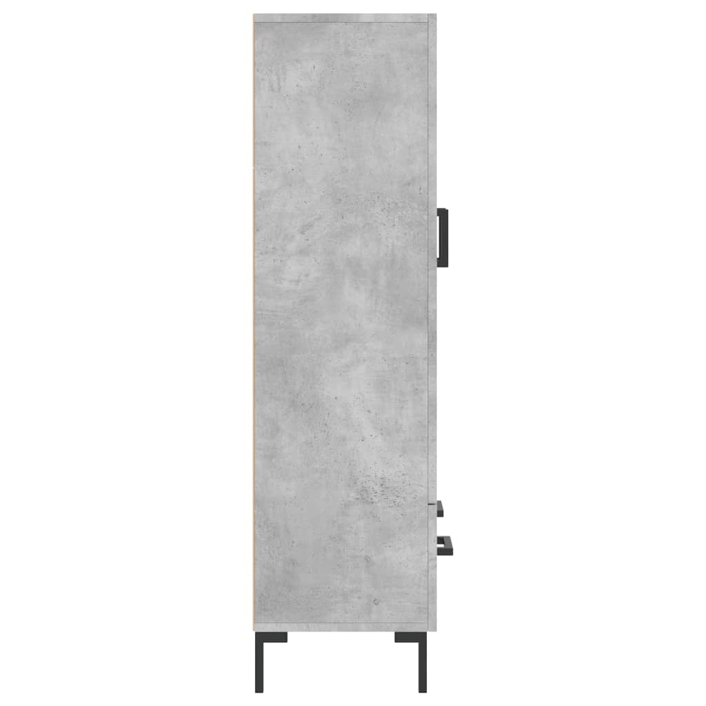 Skåp Betonggrå 69,5x31x115 cm