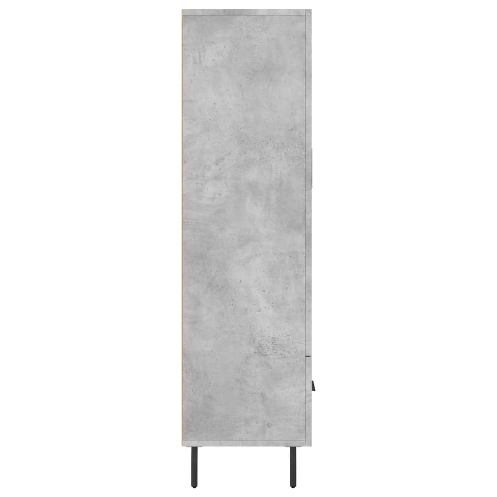 Skåp Betonggrå 69,5x31x115 cm