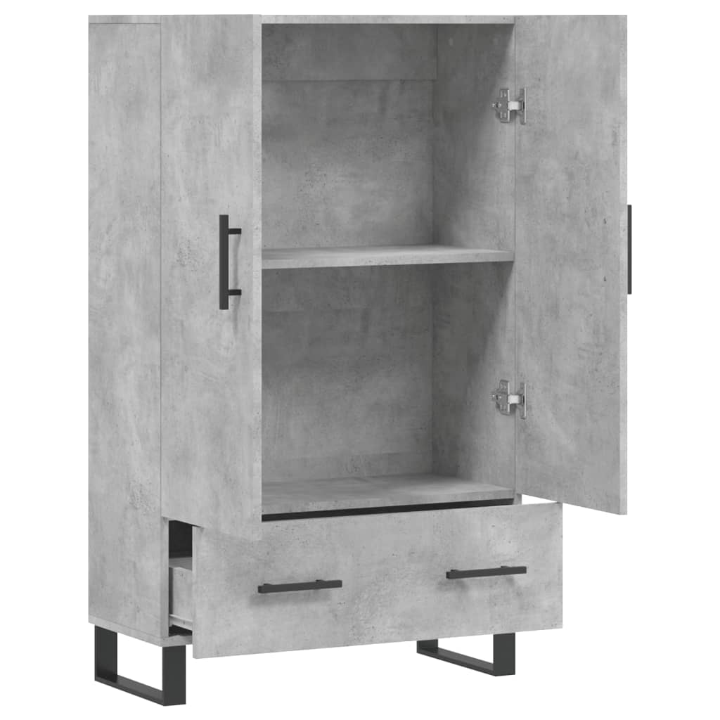 Skåp Betonggrå 69,5x31x115 cm