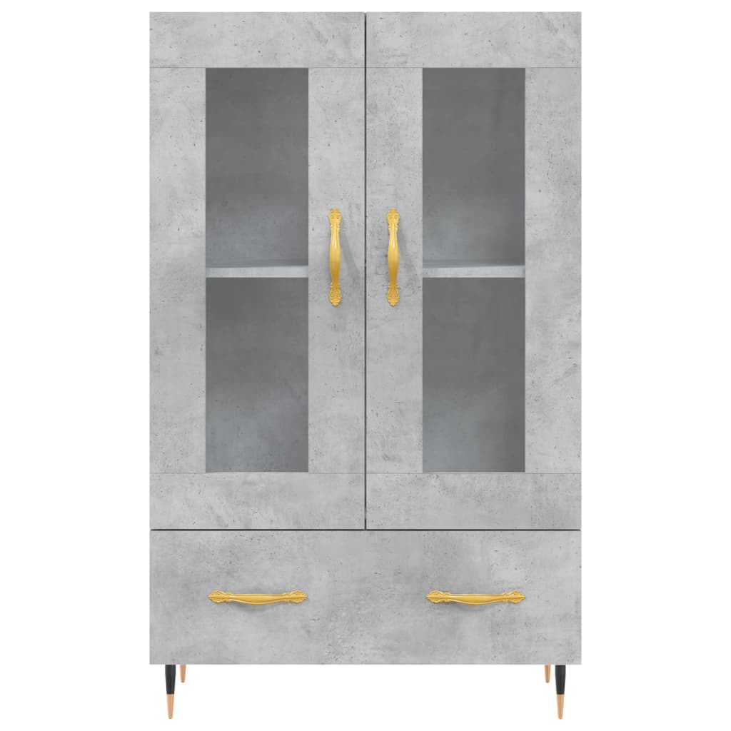 Skåp Betonggrå 69,5x31x115 cm