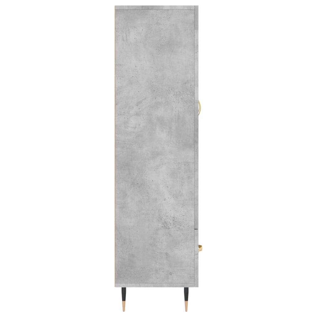 Skåp Betonggrå 69,5x31x115 cm