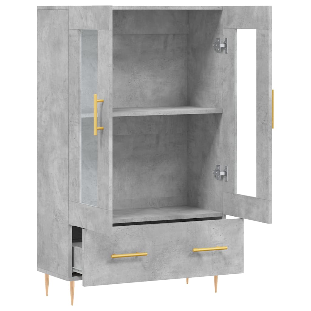 Skåp Betonggrå 69,5x31x115 cm