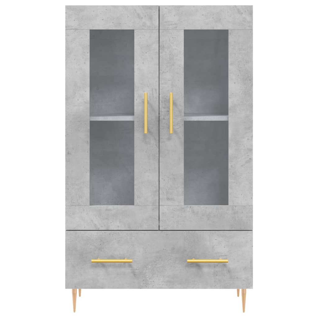 Skåp Betonggrå 69,5x31x115 cm