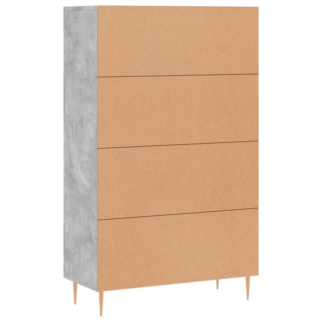 Skåp Betonggrå 69,5x31x115 cm