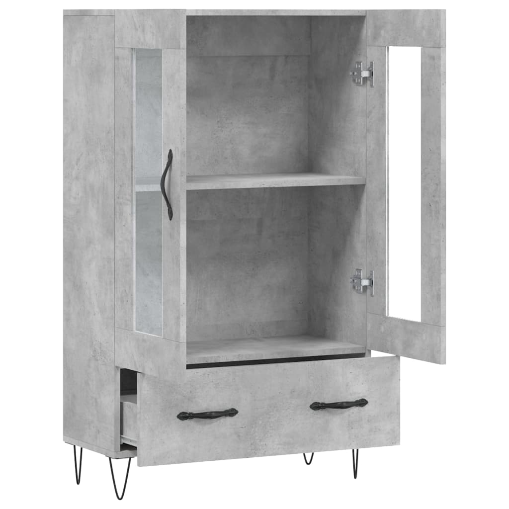 Skåp Betonggrå 69,5x31x115 cm