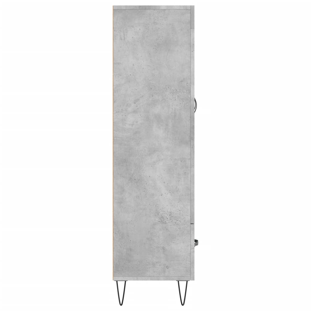Skåp Betonggrå 69,5x31x115 cm