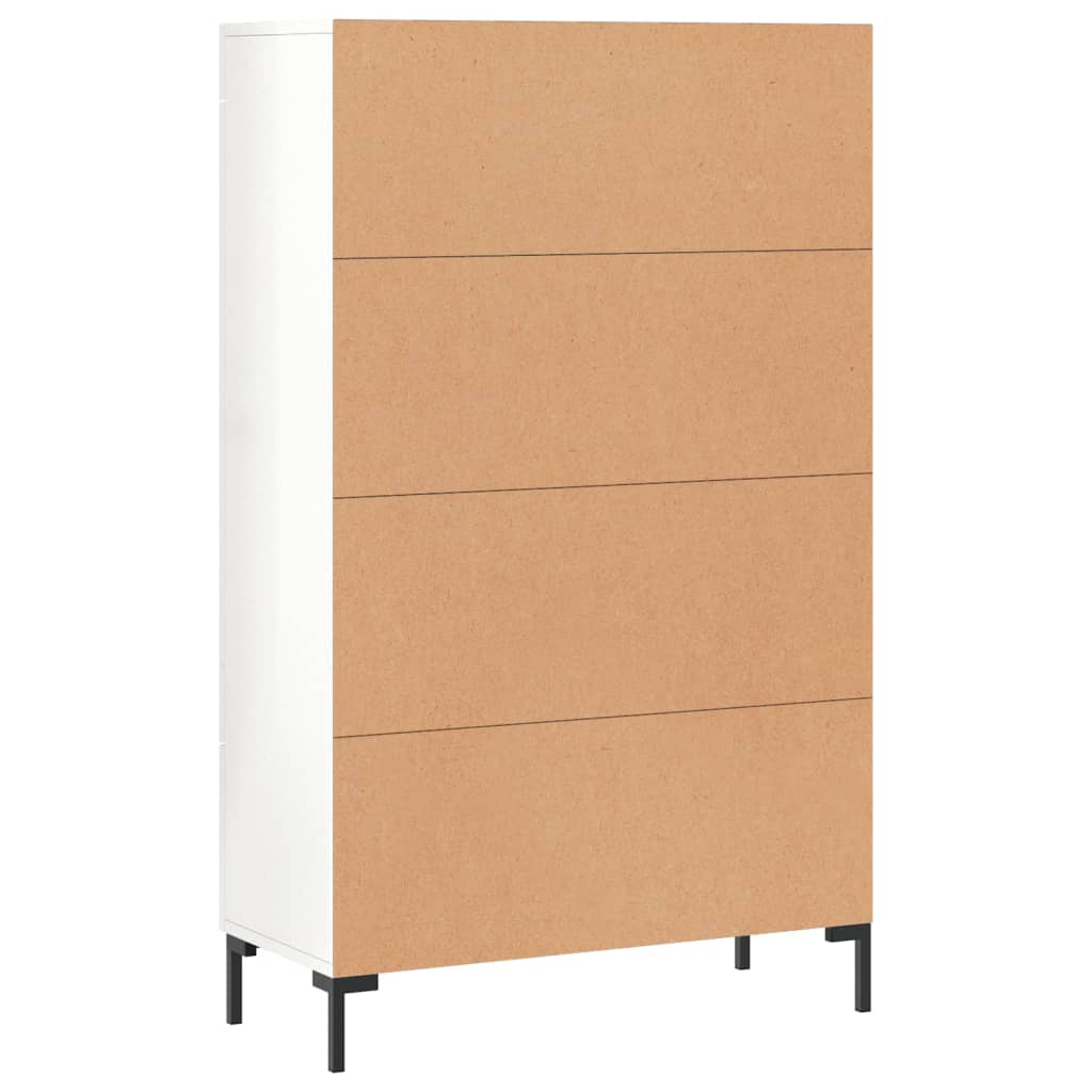 Skåp Högglans Vit 69,5x31x115 cm