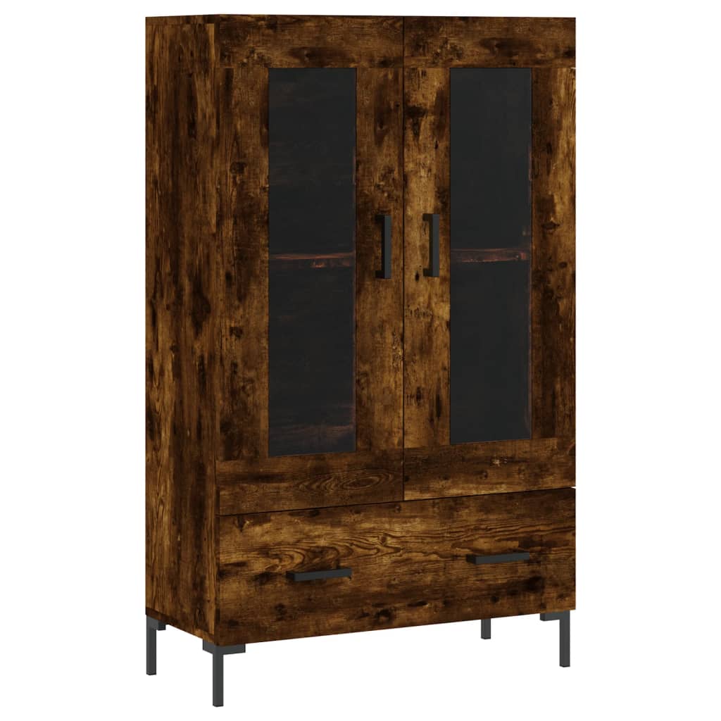 Skåp Rökfärgad Ek 69,5x31x115 cm
