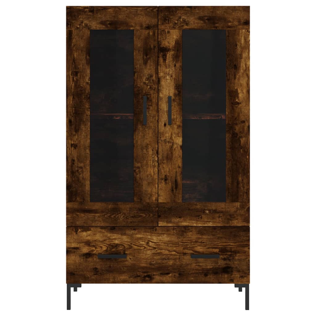 Skåp Rökfärgad Ek 69,5x31x115 cm