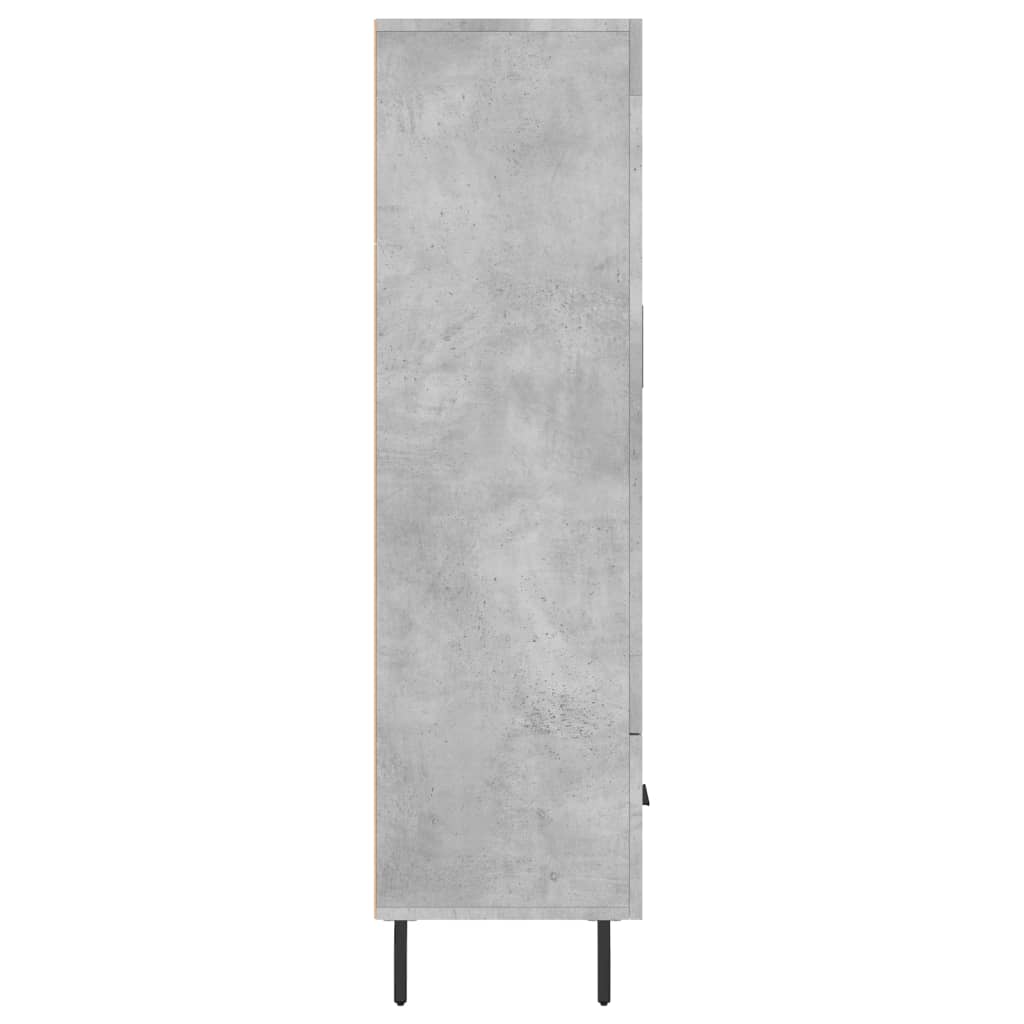 Skåp Betonggrå 69,5x31x115 cm