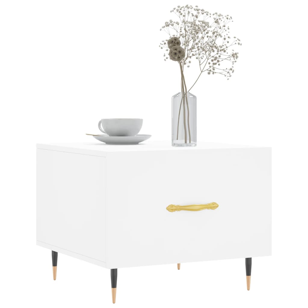 Sidobord Vit 2 st 50x50x40 cm