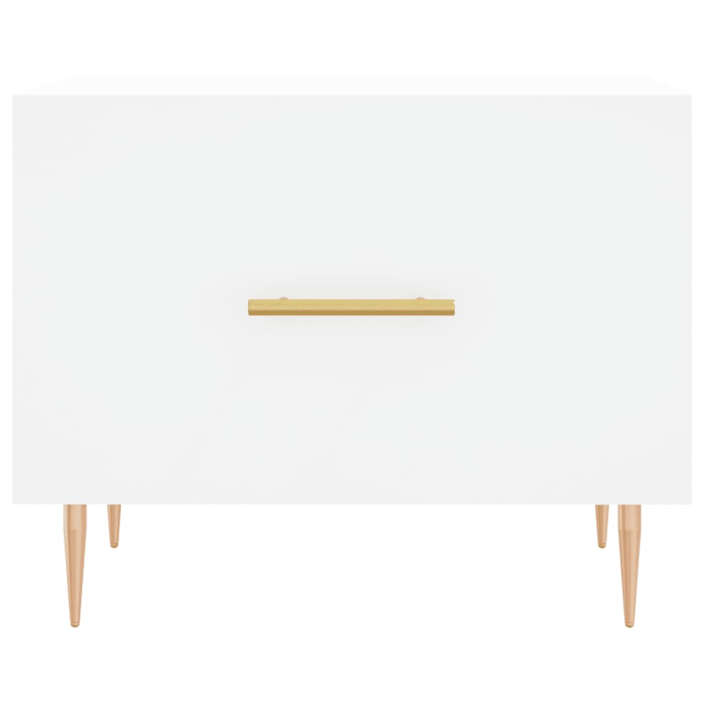 Sidobord Vit 2 st 50x50x40 cm