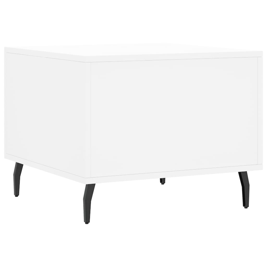 Sidobord Vit 2 st 50x50x40 cm
