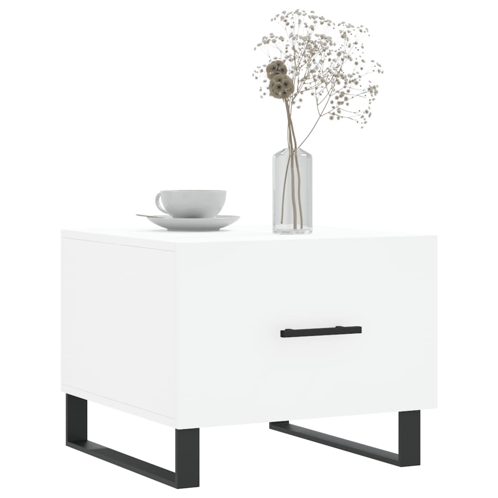 Sidobord Vit 2 st 50x50x40 cm