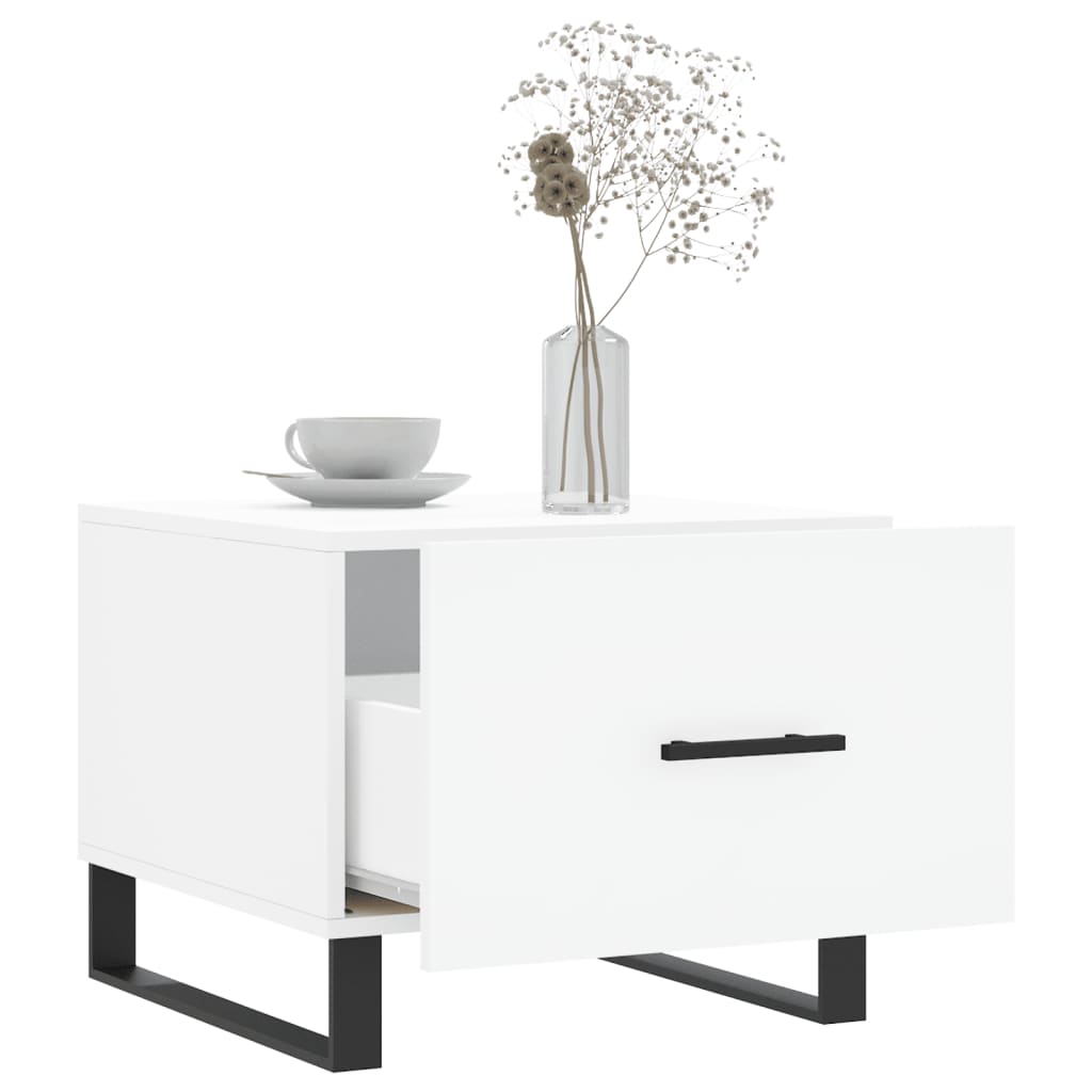 Sidobord Vit 2 st 50x50x40 cm