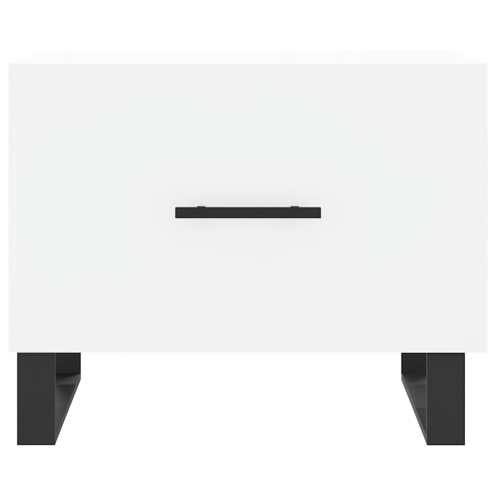 Sidobord Vit 2 st 50x50x40 cm