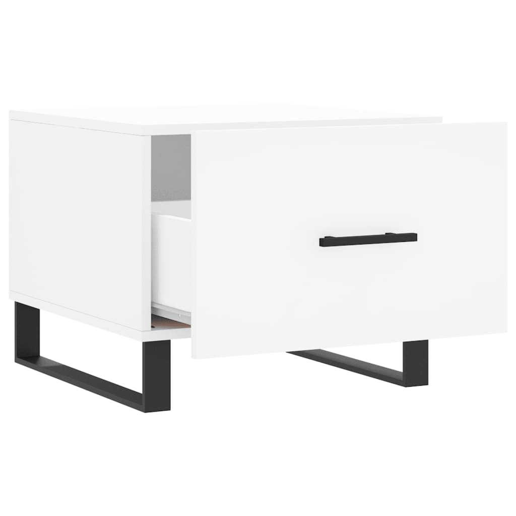 Sidobord Vit 2 st 50x50x40 cm