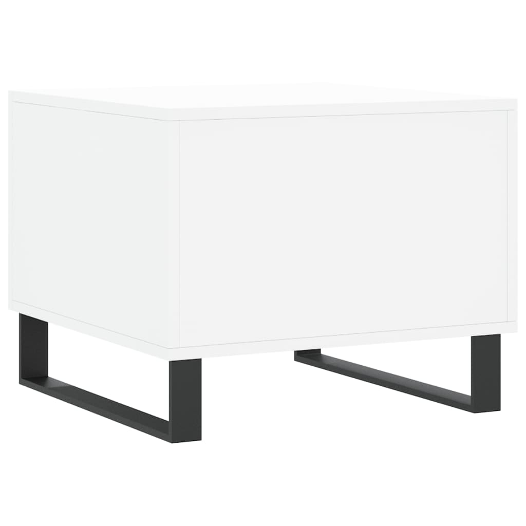 Sidobord Vit 2 st 50x50x40 cm