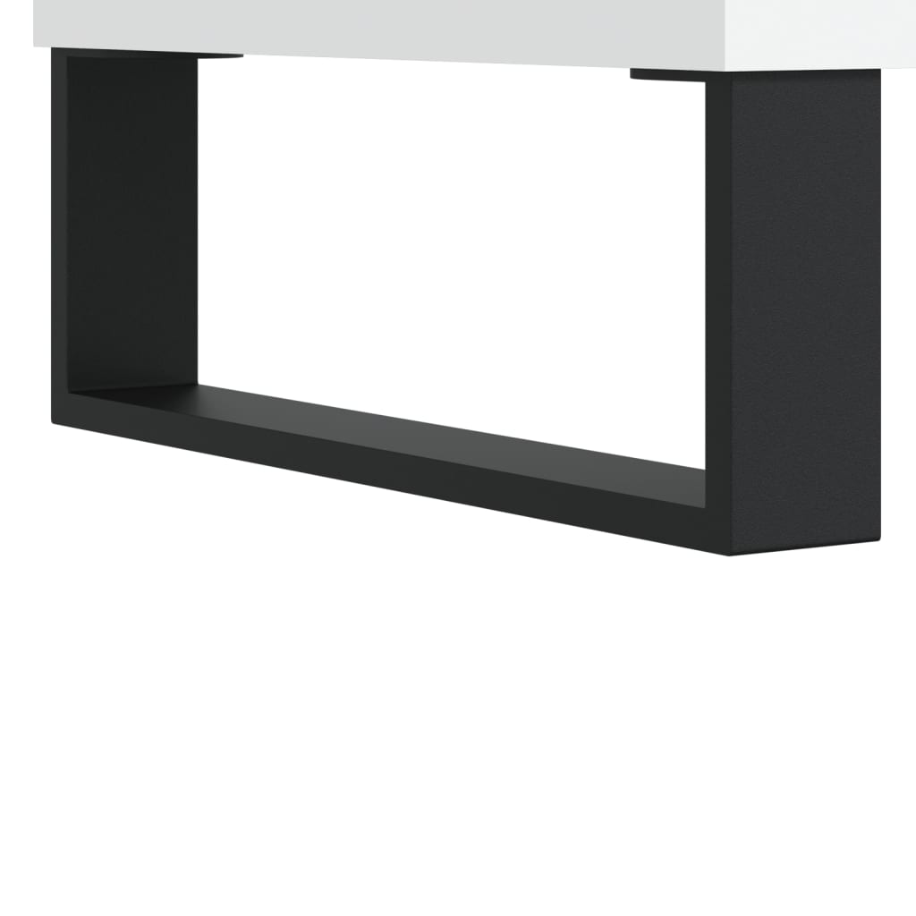 Sidobord Vit 2 st 50x50x40 cm