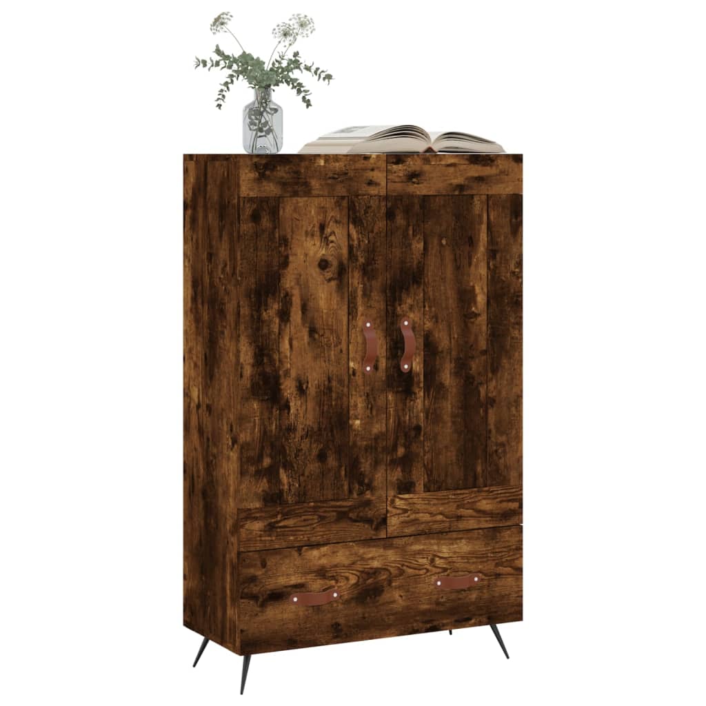 Skåp Rökfärgad Ek 69,5x31x115 cm