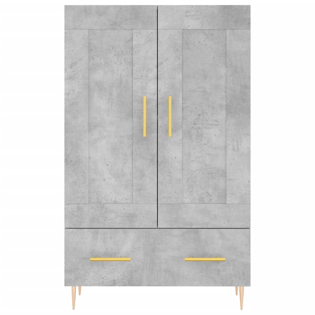 Skåp Betonggrå 69,5x31x115 cm