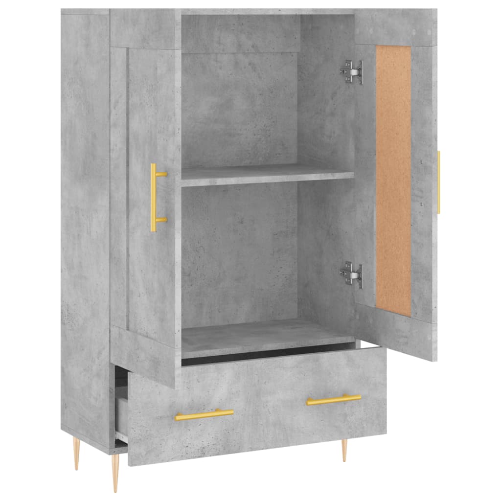 Skåp Betonggrå 69,5x31x115 cm