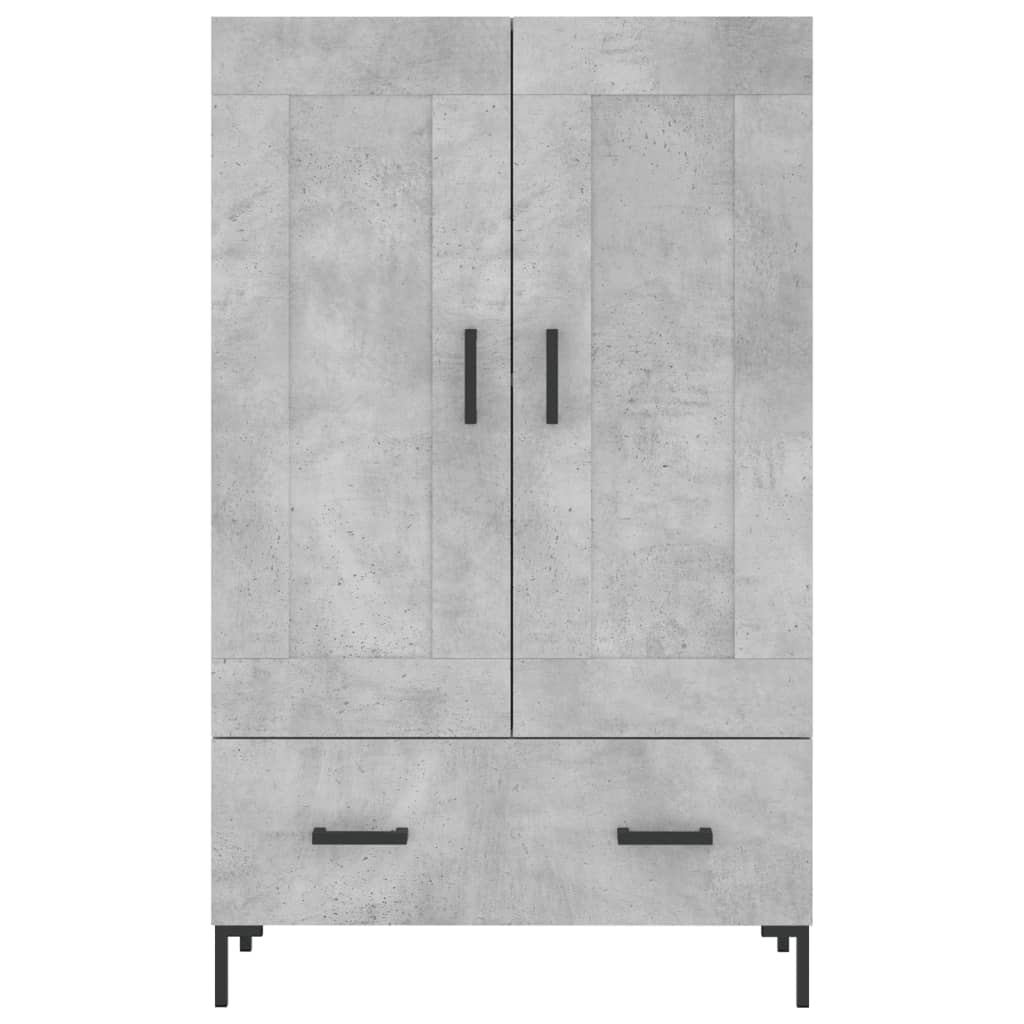 Skåp Betonggrå 69,5x31x115 cm