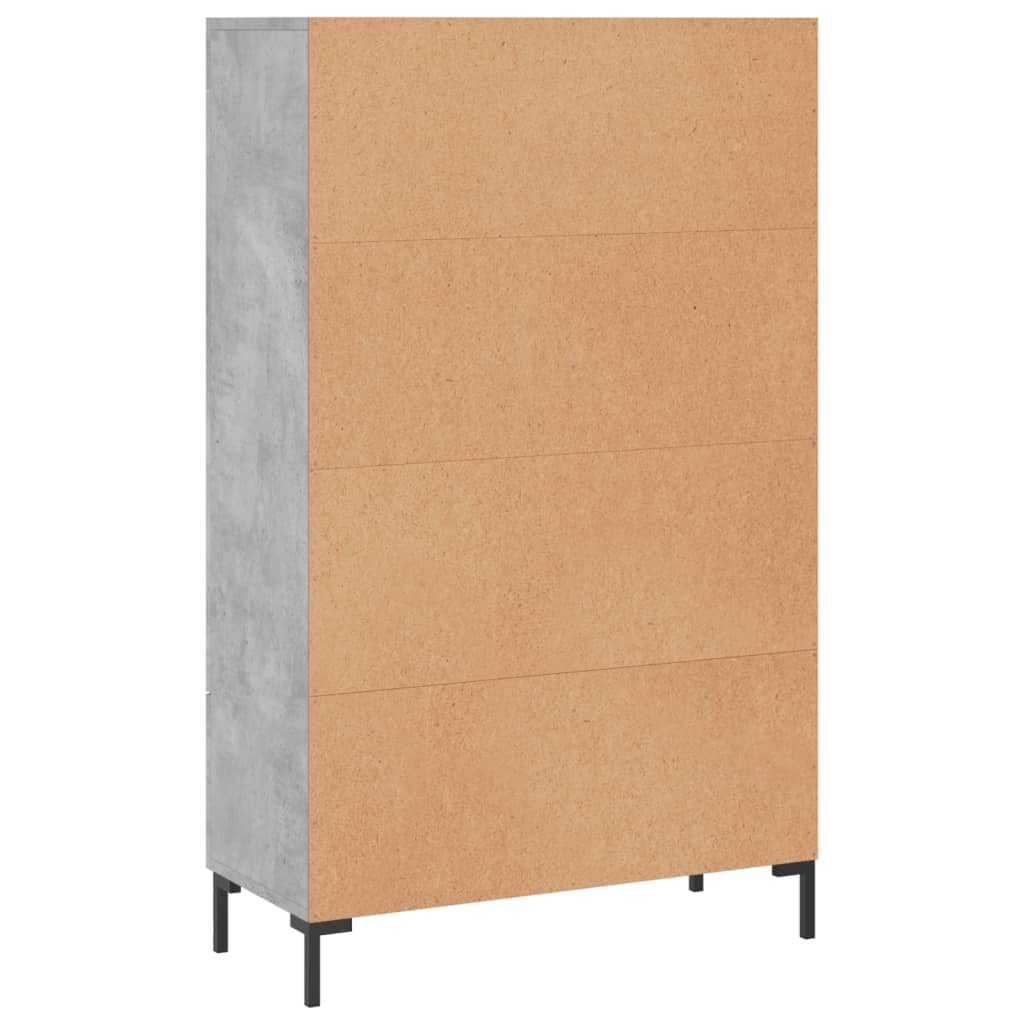 Skåp Betonggrå 69,5x31x115 cm