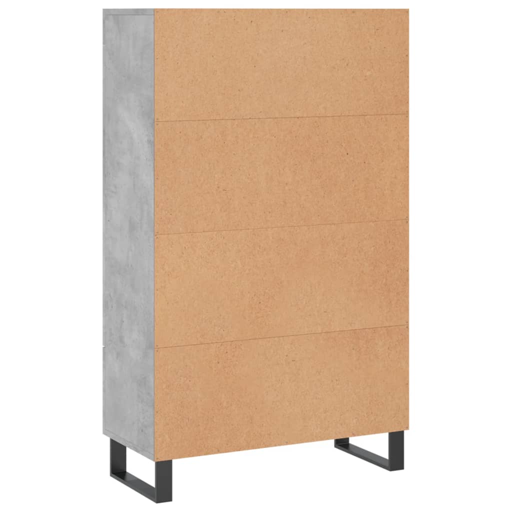 Skåp Betonggrå 69,5x31x115 cm