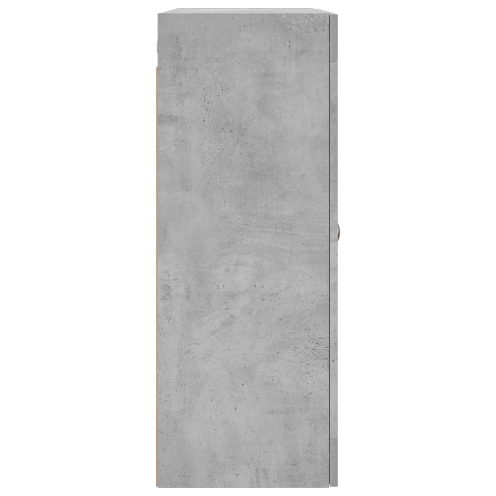 Väggskåp Betonggrå 69,5x34x90 cm