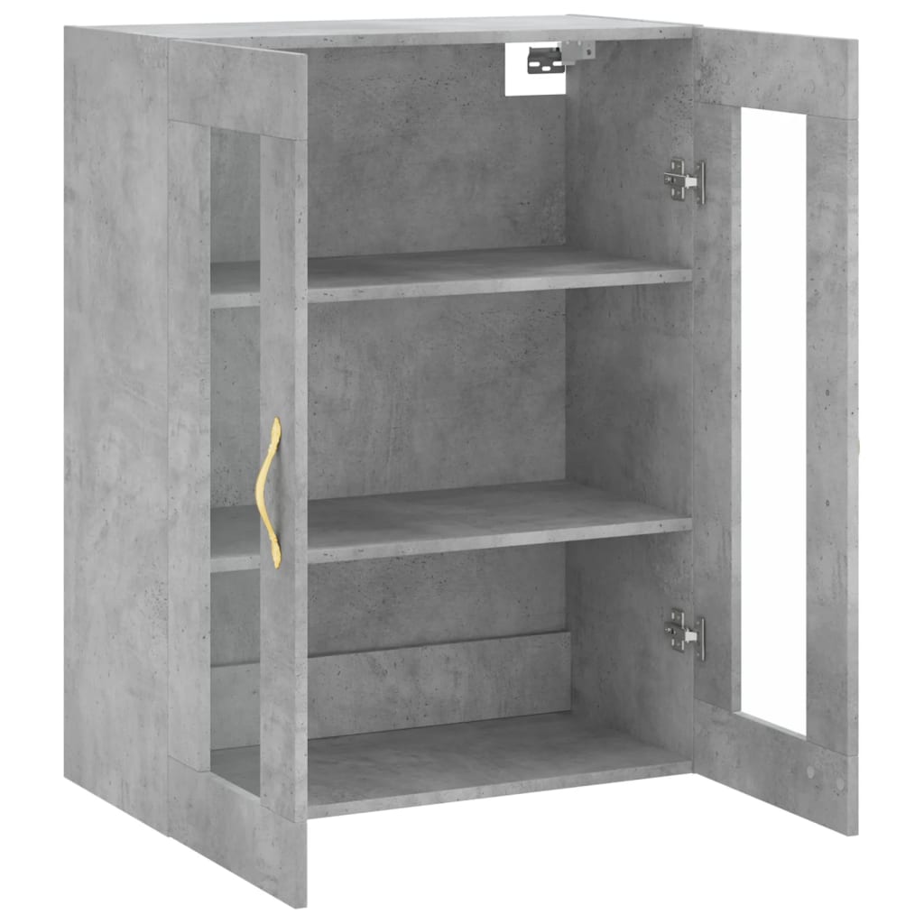 Väggskåp Betonggrå 69,5x34x90 cm