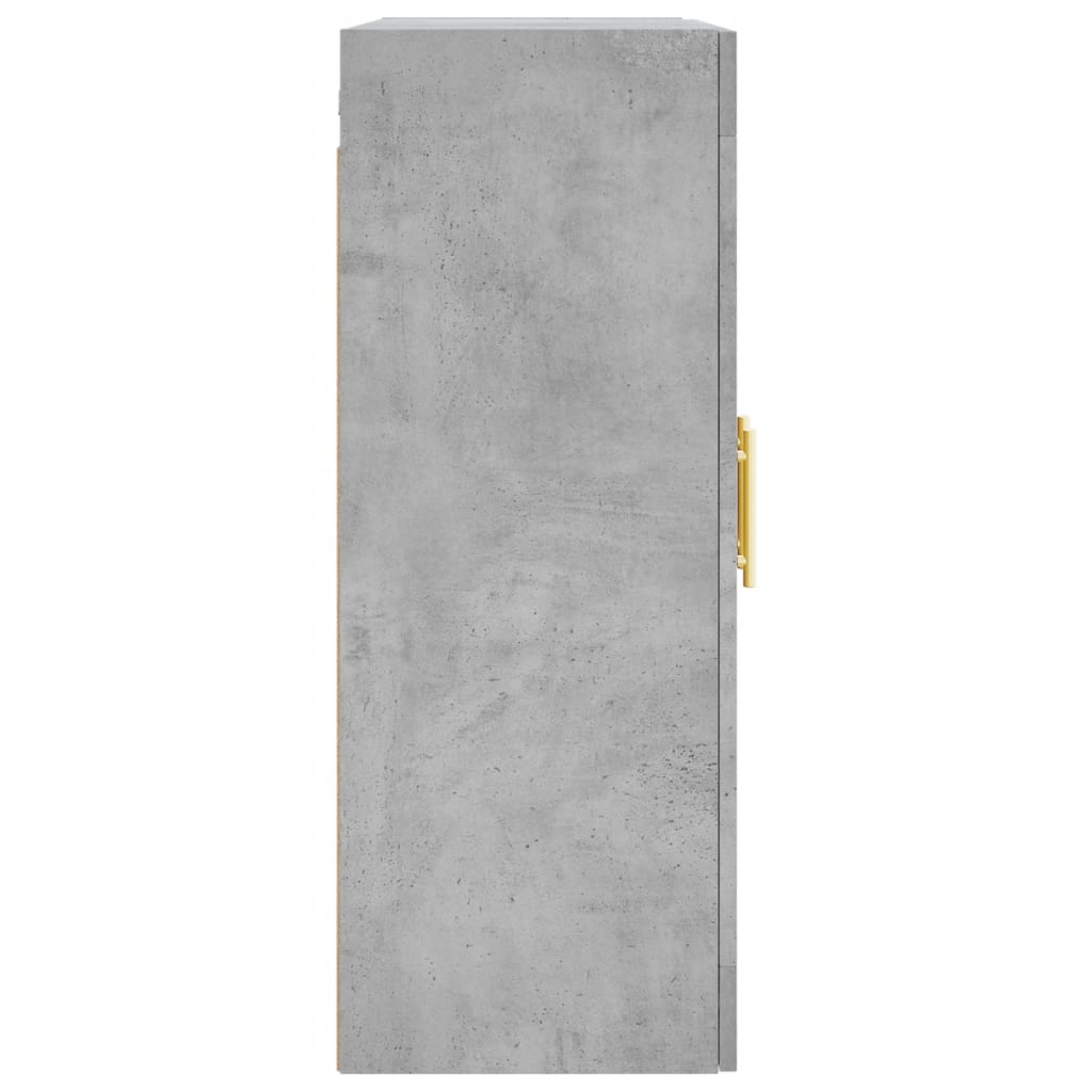 Väggskåp Betonggrå 69,5x34x90 cm
