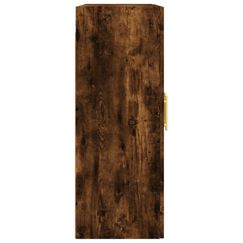 Väggskåp Rökfärgad Ek 69,5x34x90 cm