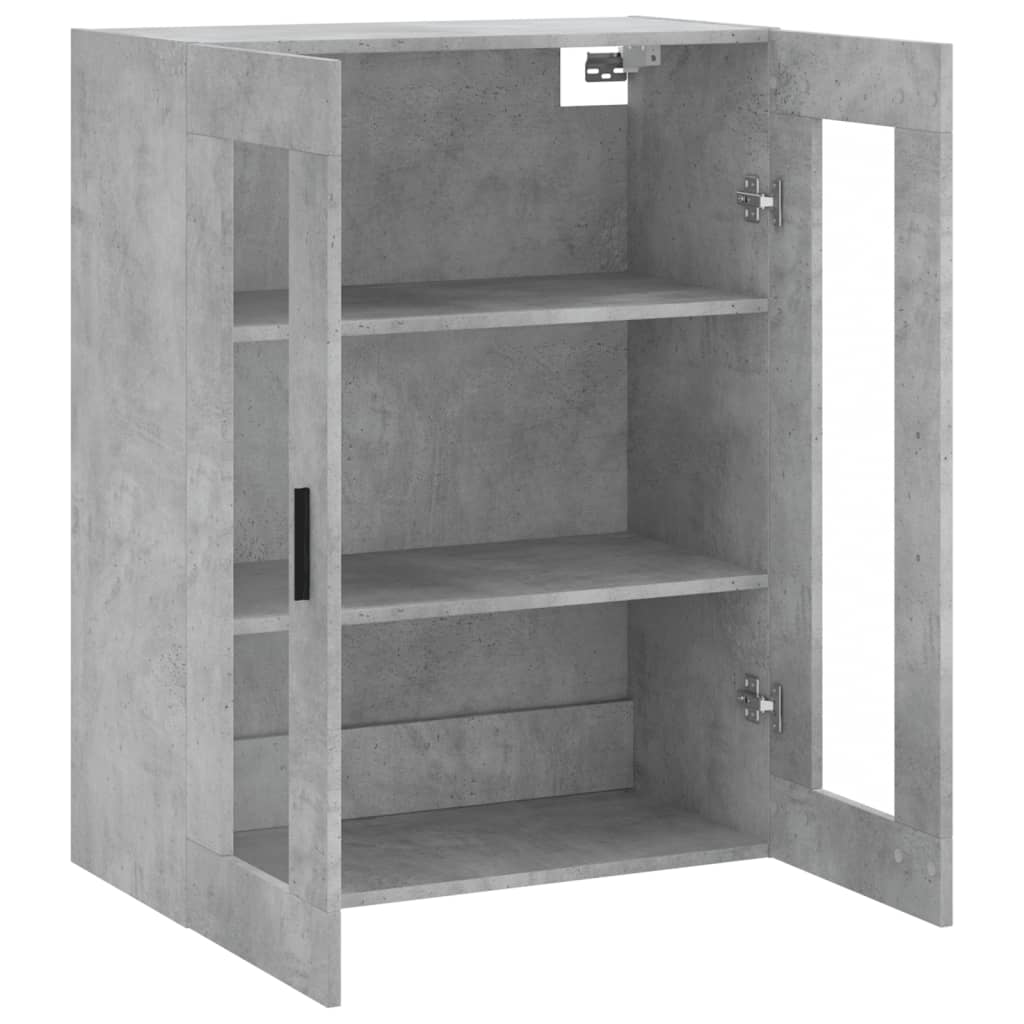 Väggskåp Betonggrå 69,5x34x90 cm