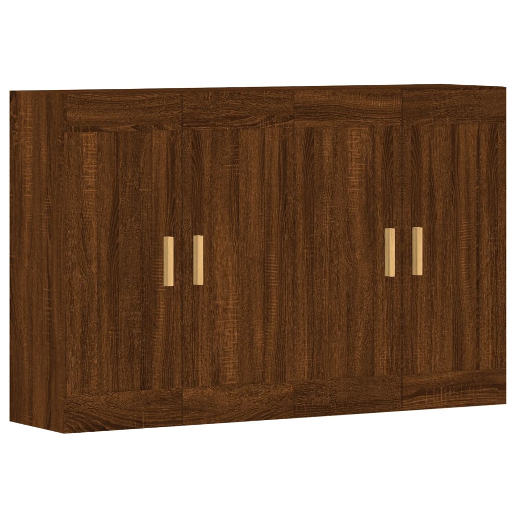 Väggskåp Brun Ek 2 st