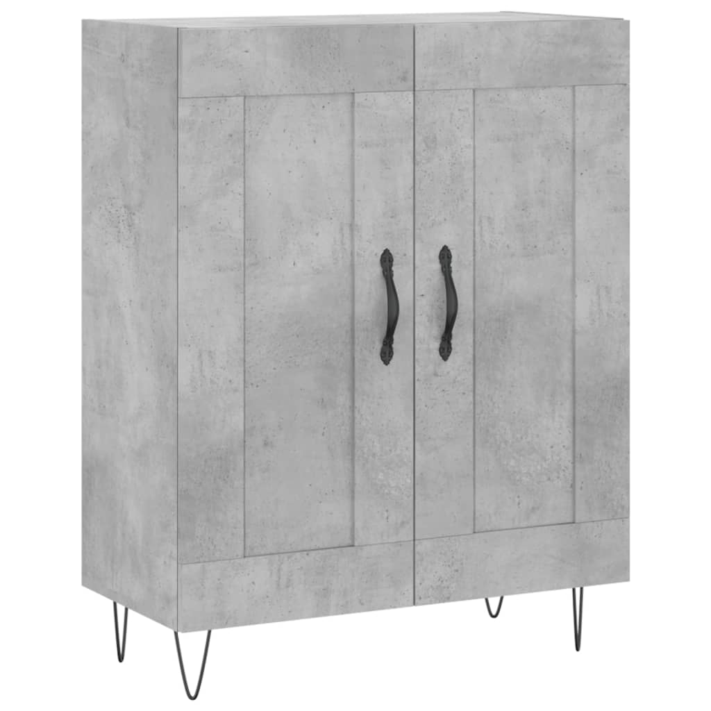 Skåp Betonggrå 69,5x34x180 cm