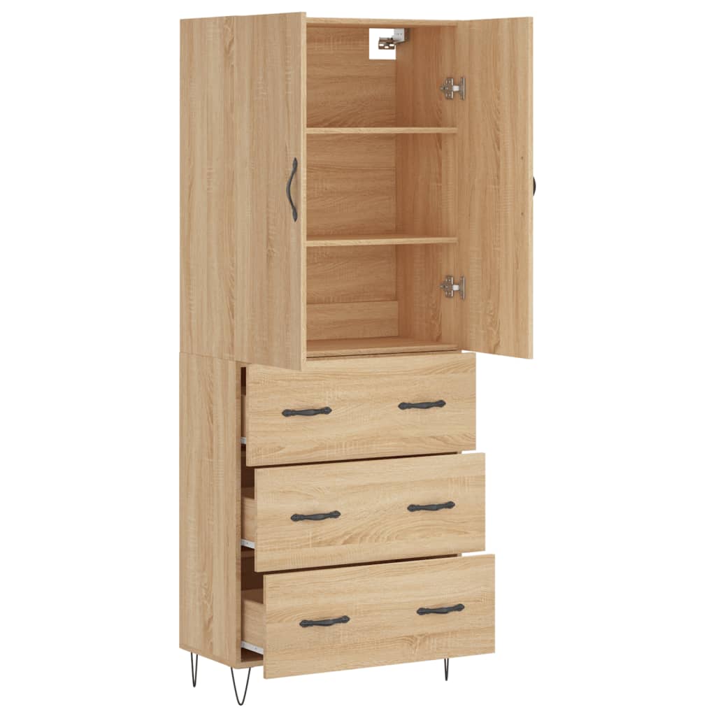Skåp Sonoma Ek 69,5x34x180 cm