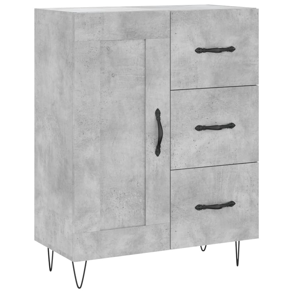 Skåp Betonggrå 69,5x34x180 cm