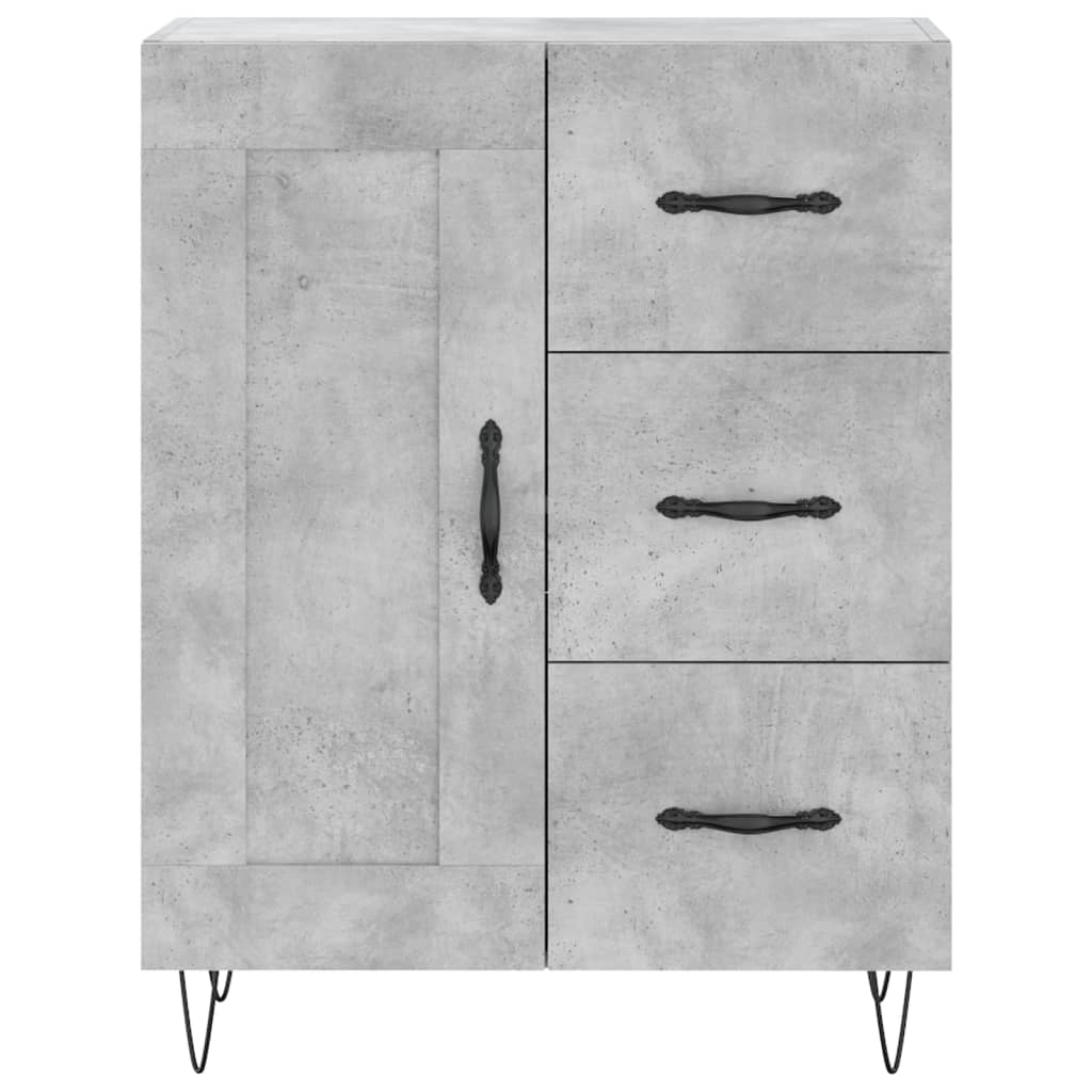 Skåp Betonggrå 69,5x34x180 cm