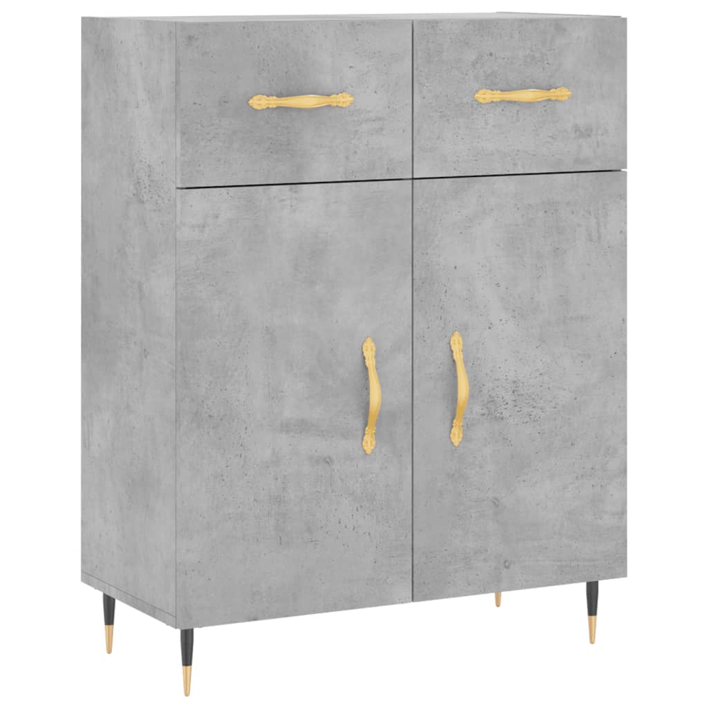 Skåp Betonggrå 69,5x34x180 cm