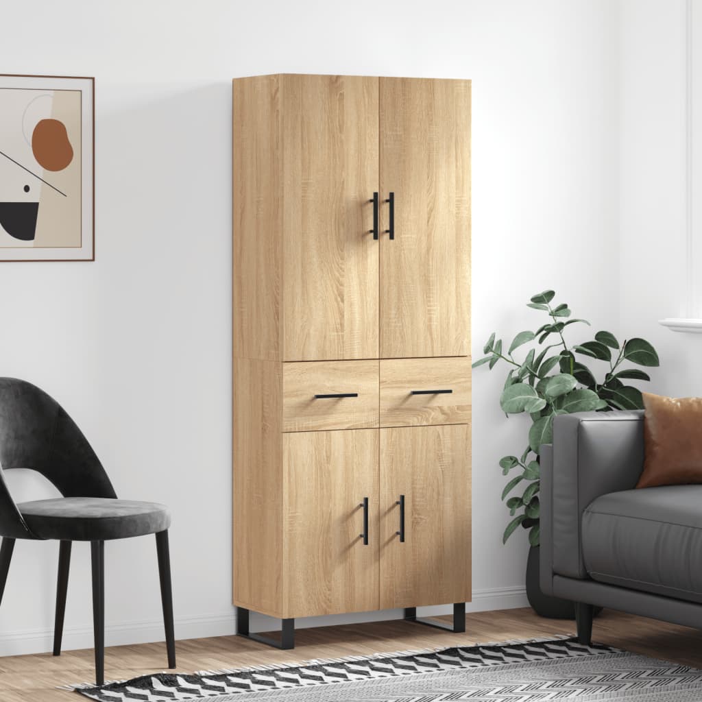 Skåp Sonoma Ek 69,5x34x180 cm