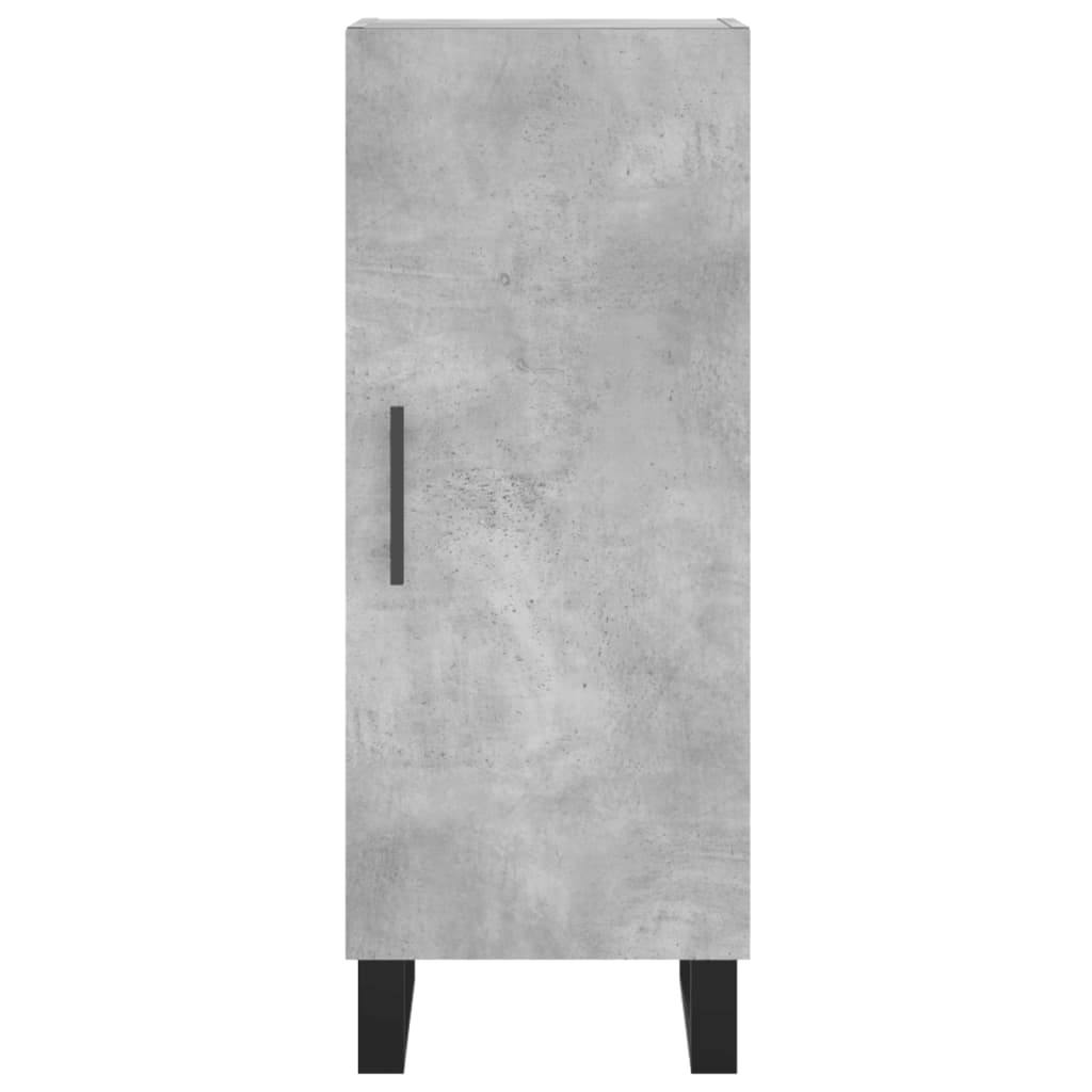 Skåp Betonggrå 34,5x34x180 cm