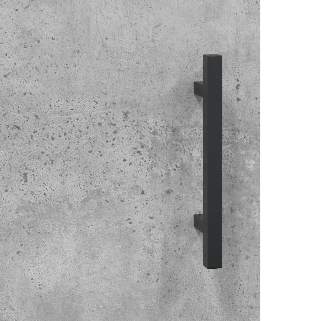 Skåp Betonggrå 34,5x34x180 cm