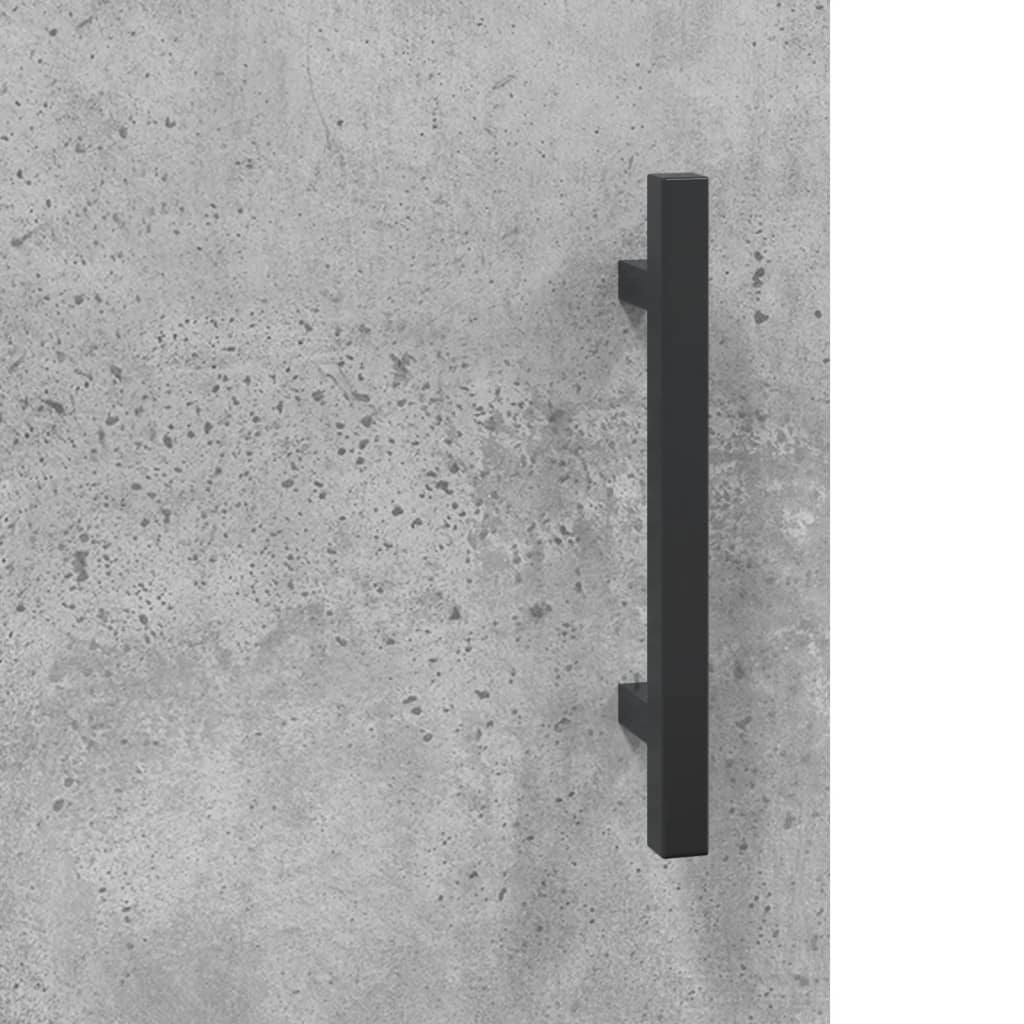 Skåp Betonggrå 34,5x34x180 cm