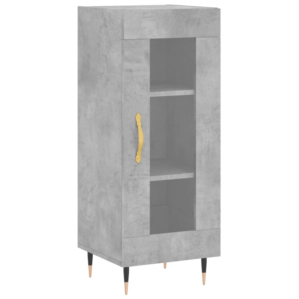 Skåp Betonggrå 34,5x34x180 cm