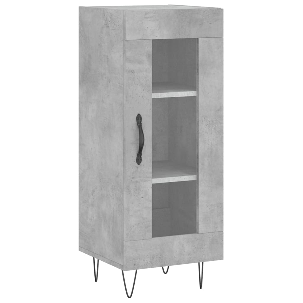 Skåp Betonggrå 34,5x34x180 cm
