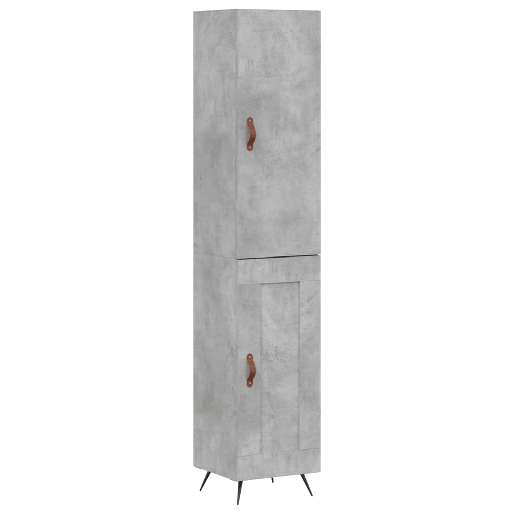 Skåp Betonggrå 34,5x34x180 cm